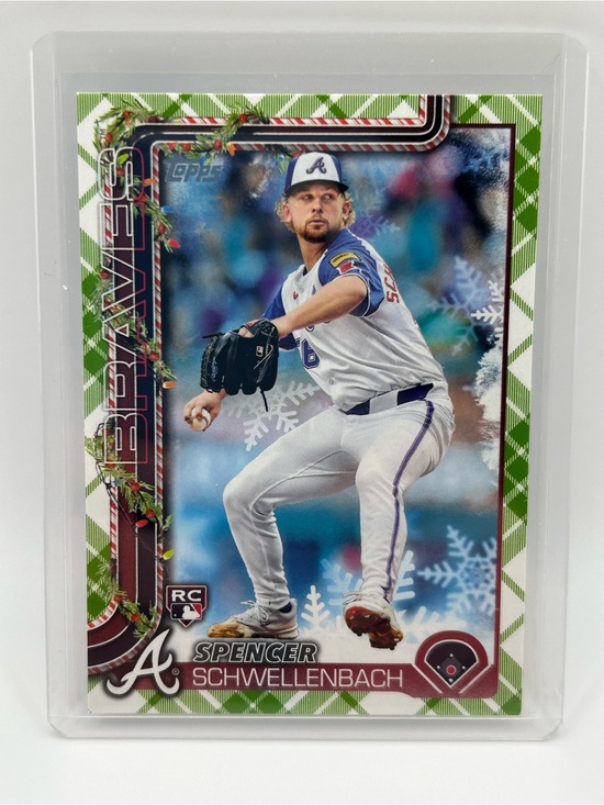 Topps Other - Topps Spencer Schwellenbach Atlanta Braves Rookie Holiday Card H199